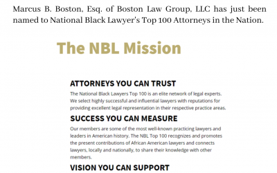 African American Birth Injury Attorney Marcus Boston Top Black 100